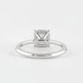 thumbnail image 6 of Solitaire Brilliance 2.50CT Cushion Brilliant Cut Moissanite Solitaire Accent Pave with Hidden Halo Engagement Ring in 10K White Gold, Ring Size 4, 6 of 6