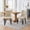 Beige, variant on PU Leather High Back Dining Room Chairs Set of 2 With Vintage Sheepskin Texture Nailhead Trim Ideal for Kitchen,Beige