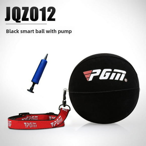 PGM Golf Swing Training Aid with Smart Inflatable Ball: Arm Position Corrector for Swing Perfection, Ideal for Outdoor Practice, Thoughtful Gift for Golfers, In-Stock (Model JZQ012, Black)