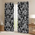 thumbnail image 2 of Manfei Boho Damask Adult Black Out Curtains, Retro Western Flower Print Curtains Pack of 2 (42x63 Each), Mandala Bohemian Style Bedroom Curtains, Curtains and Drapes Bedroom Decor, 2 of 6
