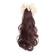 thumbnail image 1 of LUVCLS Peluca de cola de caballo baja de color negro y marrón para mujer con pinzas para el cabello rizado, 1 of 7