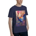 thumbnail image 2 of Bingfone Rooster Oil Painting Men'S Loose Fit Short-Sleeve Pocket T-Shirt, 2 of 7