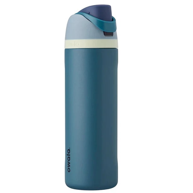 Owala FreeSip: Botella de acero inoxidable aislada con popote, 24 oz (700ml)