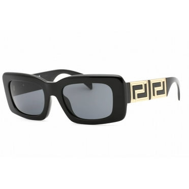 Versace Dark Grey Rectangular Ladies Sunglasses VE4444U GB1/87 54