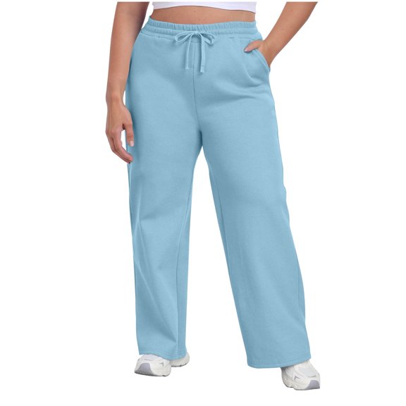 Straight Leg Pants Women Drawstring Elastic Waist Cotten Linen Pants with Pockets for Casual Days