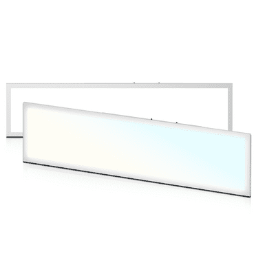 2Pcs 1x4 LED Flat Panel Light 4000LM 5000K Dimmable Drop Ceiling Troffer Fixture