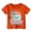 1-Orange309, variant on Girls California Beach Sunshine Graphic Tee Casual O Neck Short Sleeve T Shirt, Sizes 1-13