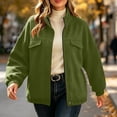 thumbnail image 6 of Posijego Women's Jacket Stand Collar Zip up Long Sleeve Casual Lightweight Outerwear Sweatshirt Jackets with Pockets, 6 of 7