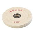thumbnail image 6 of 6 Inch Cloth Buffing Polishing Wheel 1/2In Polish Grinder White Pad Flannel, 6 of 8