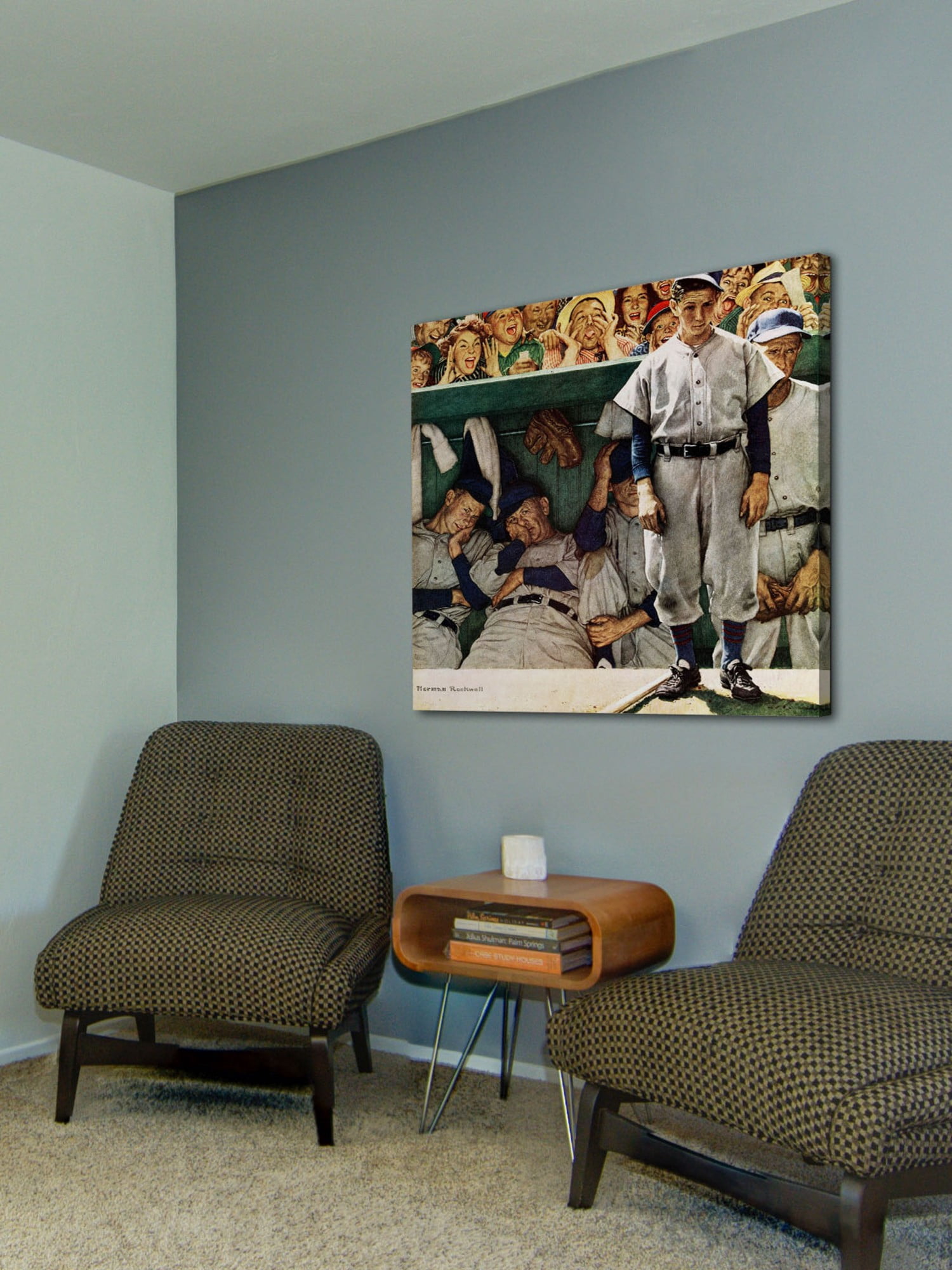 Marmont Hill Dugout by Norman Rockwell Painting Print on Canvas