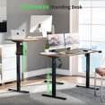 thumbnail image 4 of Electric Standing Desk Adjustable Height Electric Stand Up Computer Desk Ergonomic Sit Stand Desk with Computer Workstation Rustic, 4 of 7