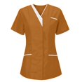 thumbnail image 2 of Scrub Tops for Woman Soft Stretch V-Neck Top Scrubs with 3 Pockets Easy Care for Women Scrub Clothing, 2 of 4