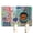 White-252, variant on Boho Retro Floral Pet Feeding Mat-Colorful Floral Absorbent Pet Placemat for Food and Water Bowl, with Waterproof Rubber Backing, Quick Dry Water Dispenser Mat for Dog and Cat (16"x24")