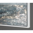 thumbnail image 5 of YS-Art Shimmering Smooth Abstract Canvas Wall Art with White Frame 24x48 in, Textured Seascape Painting for Home Decor, 5 of 5