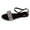 O-Black, variant on Kcodviy Crystal Flat Summer Shoes Glitter Sandals for Women Sandals Strap Women's Casual Platform Sandals Women Chunky Heel Round Buckle Toe Outdoor Sparkly Sandals for Women Women's Sandals