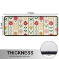 thumbnail image 5 of Kitchen Rugs Sets Of 2,Pioneer Flower Floral Print Pattern Anti Fatigue Kitchen Mat Rugs Non Slip Washable,Decorative Kitchen Floor Mats for Kitchen,Sink,Laundry,17"x47"+17"x47", 5 of 5