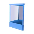 thumbnail image 1 of Non-Reversing Mirror Precision True Image Vanity Makeup Mirror Non-Magnifying Tabletop Mirror Real Reflections Beauty Mirror for Your Face JikaixSBlue, 1 of 1