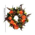 thumbnail image 3 of Cqxid Wreath Under $20 Thanksgiving Decorations Halloween Garland Fall Garland Maple Leaf Pumpkin Rattan Door Hanging Window, 3 of 6