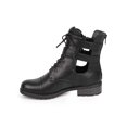 thumbnail image 4 of Wild Diva DE22 Women Leatherette Strappy Cutout Buckle Combat Boot, 4 of 5
