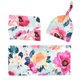 thumbnail image 2 of Newborn Printed Towel Hat Headband Set Floral Design, Lightweight & Durable, for Boys & Girls, Outdoor Use, Family Friendly, 2 of 5