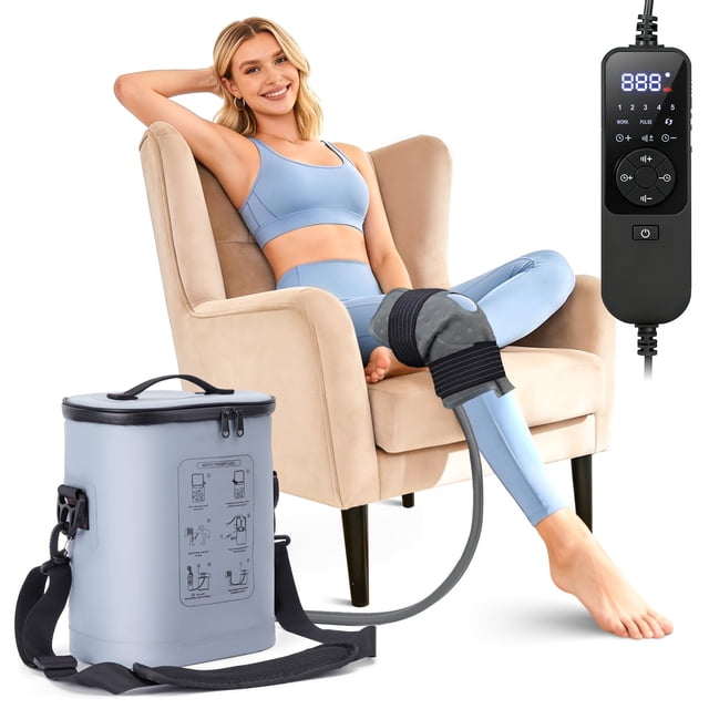 Máquina de terapia de frío fiveoffo, portátil, hielo para rodilla