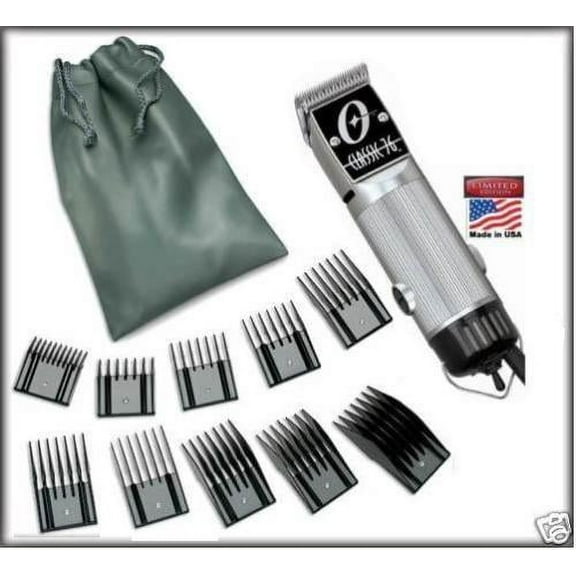 Oster Silver 76 Limited Edition Professional Hair Clipper With 10 Piece Comb Set