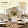 thumbnail image 7 of Unique Bargains Modern Ceramic Flower Vase for Centerpiece Yellow 4.3"L x 4.3"W x 7.9"H, 7 of 7