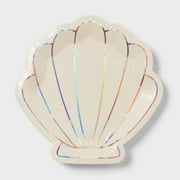 Mermaid Seashell Snack Plate 20ct - Spritz