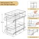 thumbnail image 3 of Organizador de almacenamiento de baño de 2 niveles con divisores, organizadores transparentes debajo del fregadero y organizador de gabinete extraíble para almacenamiento de despensa de cocina de, 3 of 8
