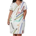 thumbnail image 2 of Vestido holgado de verano para mujer vestido elegante con Bolsillos y lápices de colores promoción, 2 of 6