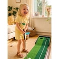 thumbnail image 6 of BemeyourBBs 2Pcs Toddler Baby Boy Girl Golf Outfits Summer Clothes Short Sleeve Crew Neck Striped Golf Embroidery T shirt Tops and Pockets Shorts Set, 6 of 9
