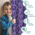 thumbnail image 3 of Blackout Kids Curtains,Purple Leopard Print Childrens Insulated Curtains Set Of 2,Bedroom Essentials,Toddler Room Decor 42"x54", 3 of 5