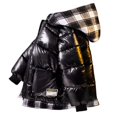 thumbnail image 3 of Popvcly Boys Winter Coats Water-Resistant Windproof Hooded Down Padding Jacket with Plaid Hood 2-11T, 3 of 7