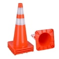 thumbnail image 2 of Yescom Cônes de Sécurité 28 Pouces Réfléchissants Sport Soccer Allée Parc de Stationnement Cône PVC Guide Routier Lot de 4, 2 of 9