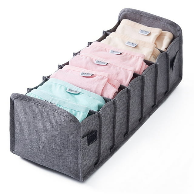 Bangcool Underwear Organizer Divider Foldable Portable Bra Drawer Organizer Storage Box