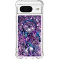 thumbnail image 2 of Compatible with Google Pixel 8 Liquid Case Glitter Cute for Girls Women Stylish TPU Silicone Quicksand Sparkle Shockproof Protective Bling Bumper Case for Google Pixel 8 Chasing Dreams YB, 2 of 14