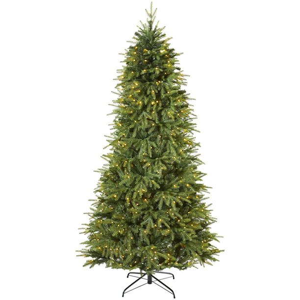 Nearly Natural 7ft. Vancouver Fir Natural Look Artificial Christmas Tree with 500 Clear LED