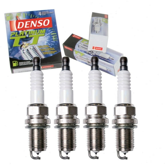 4 pc DENSO Platinum TT Spark Plugs compatible with Volkswagen Jetta 2.0L L4 1993-2005