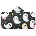 thumbnail image 5 of Yayeee Kids Hooded Towels Toddler Soft Absorbent Beach Bathing Wrap 50" x 23.5", White Halloween Ghost, 5 of 5