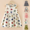 thumbnail image 4 of Vestido Para Niñas Ropa Para Bebés Ropa De Verano Para Niños Pequeños Vestido Sin Mangas Estampado Gráfico Ropa Para Niños Multicolor Odeerbi LM103-2209, 4 of 4