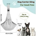 thumbnail image 6 of Pawaboo Dog Carrier Sling, Hand Free Dog Papoose Carriers with Adjustable Strap Buckle, Puppy Pouch Carrier Safety Leash for Puppies&Cats, Wider Shoulder Strap Pet Sling Carriers (Up to 12lbs, Gray), 6 of 7