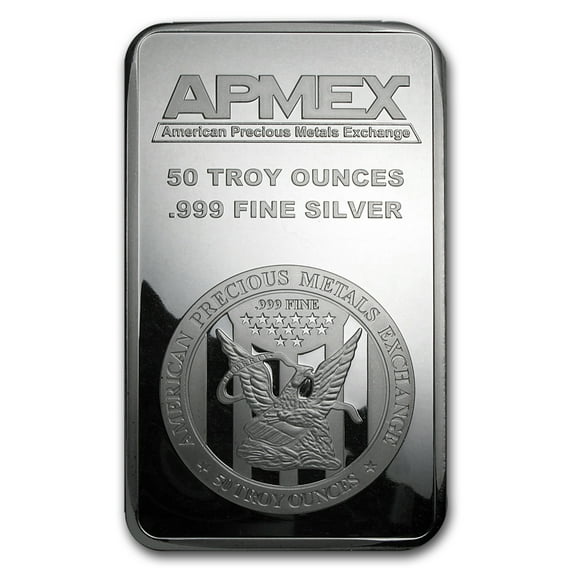 50 oz Silver Bar - APMEX (Struck)