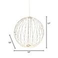 thumbnail image 3 of Whimsical Illuminated Metal Sphere with Warm White Micro LEDs, 3 of 8