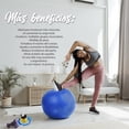 thumbnail image 4 of Pelota de Yoga, Pilates IDEA NUOVA  Azul 65 cm, 4 of 7