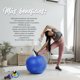 thumbnail image 4 of Pelota de Yoga, Pilates IDEA NUOVA  Azul 65 cm, 4 of 7