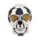 thumbnail image 3 of Faro LED auxiliar para motocicleta, diseño de calavera, profesional, impermeable y portátil. Plata, 3 of 9