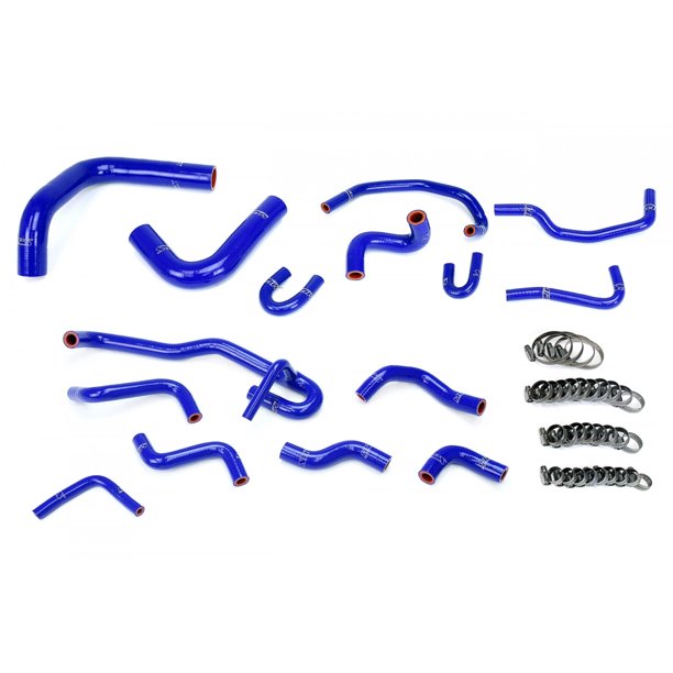 HPS Reinforced Blue Silicone Radiator Heater Hose Kit Coolant for
