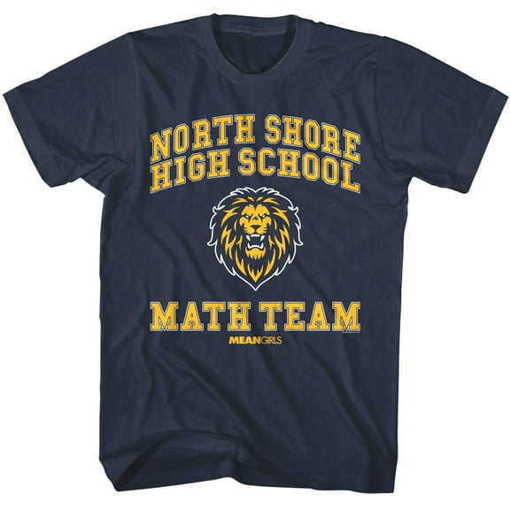 Mean Girls North Shore Math Team Men's T Shirt (Navy, Adult6XL)