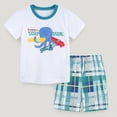 thumbnail image 2 of Toddler Boy Summer Clothes Cotton Short Sleeve T Shirt And Short Clothing Set With Pockets Outfits 2-7T, 2 of 7