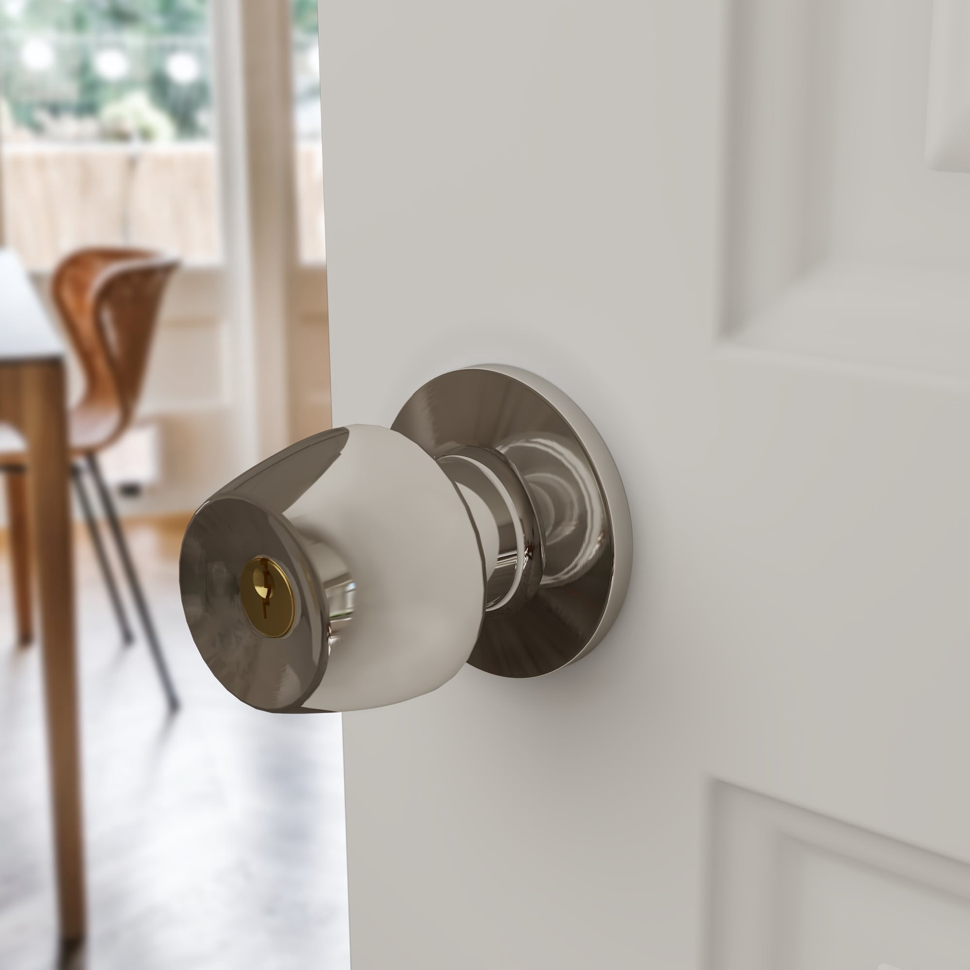 Villar Home Designs Door Knob Versa Chrome Keyed 10 Pack